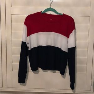 hollister color block long sleeve